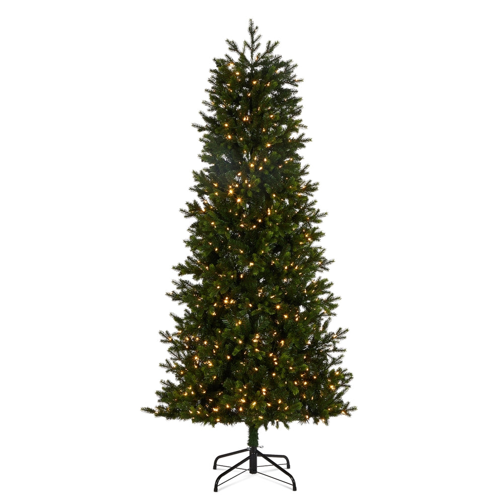 *DC* 7.5' Pre-Lit Slim Green Nordic Spruce Tree