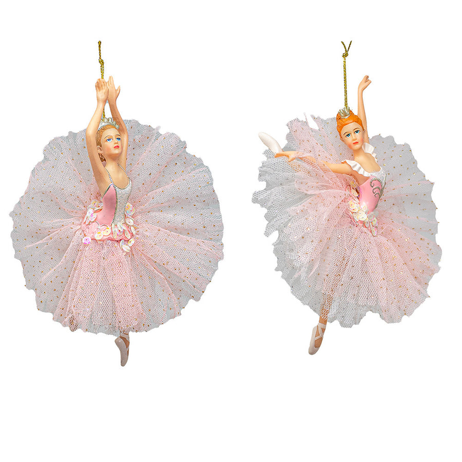 Pink Ballerina En Pointe Ornaments