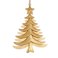Gold Flat Tree Ornament