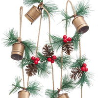 Gold Bells & Pinecone Garland