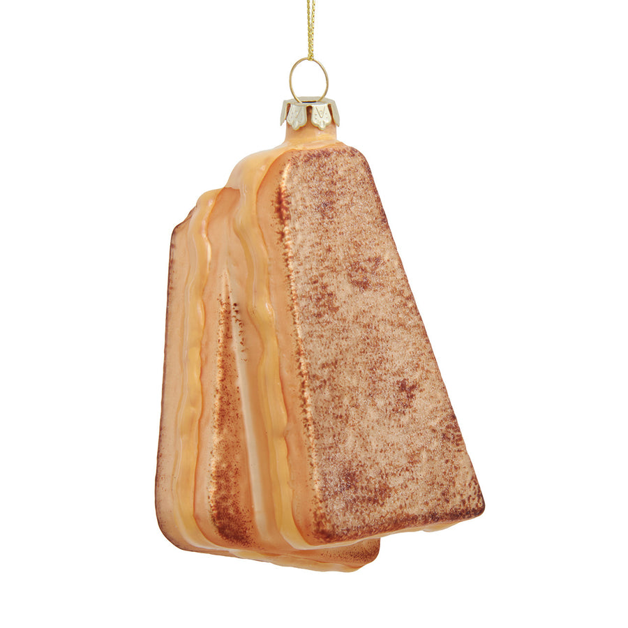 Glass Grilled Cheese Ornament