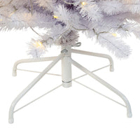 7' Pre-Lit LED Dual Color White Slim Tree