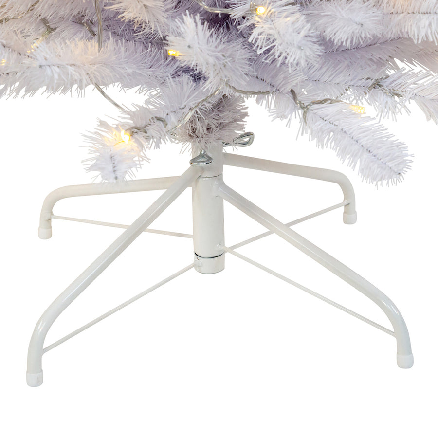 7' Pre-Lit LED Dual Color White Slim Tree
