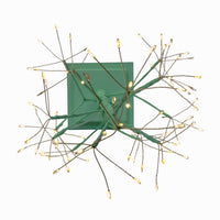 2' Pre-Lit Warm White Fairy LED USB Green Twig Tree