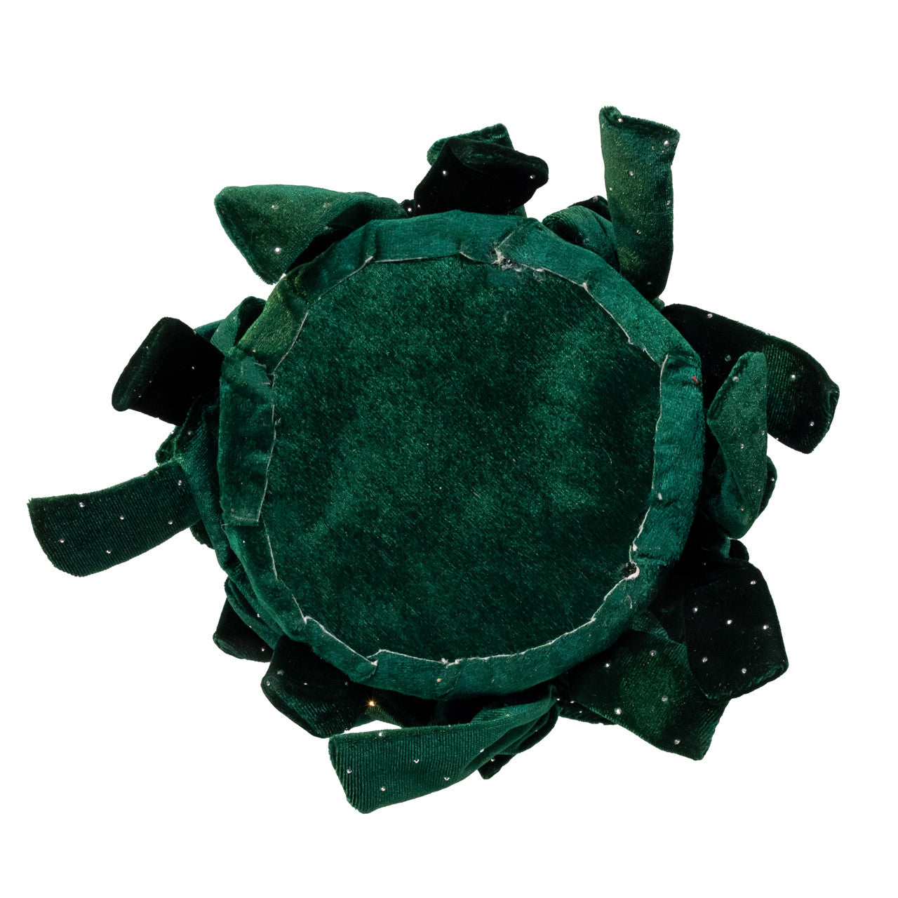 15.75" Dark Green Bow Tree With Diamond Gemstones
