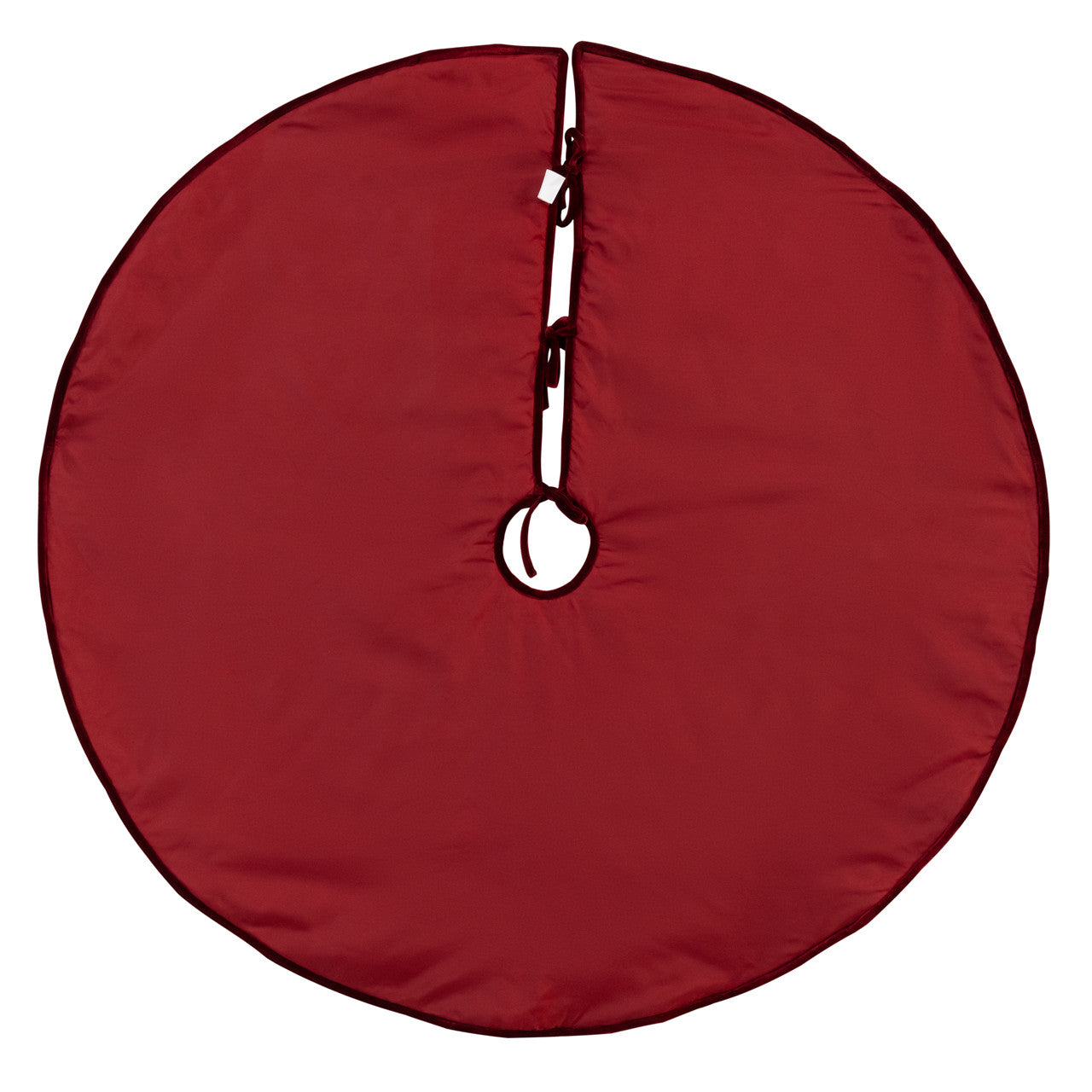 48" Quilted Burgundy Velvet Tree Skirt