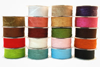 1.5 Inch Crinkle Crushed Ribbon with Cut Edge