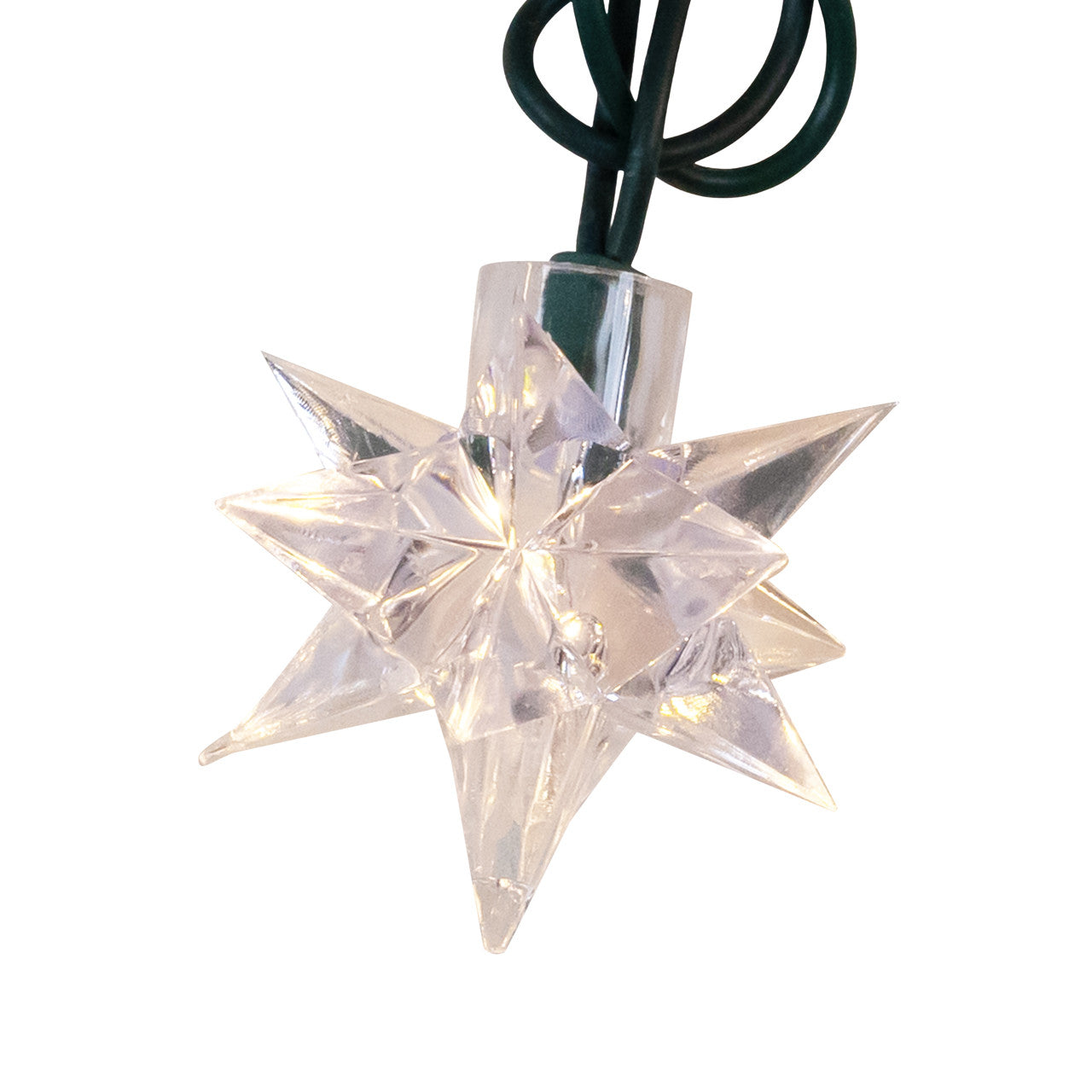 9' UL 10L Warm White Pointed Star Light Set