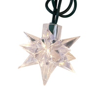 9' UL 10L Warm White Pointed Star Light Set