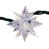 9' UL 10L Warm White Pointed Star Light Set