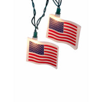 9' UL 10L USA Flag Light Set