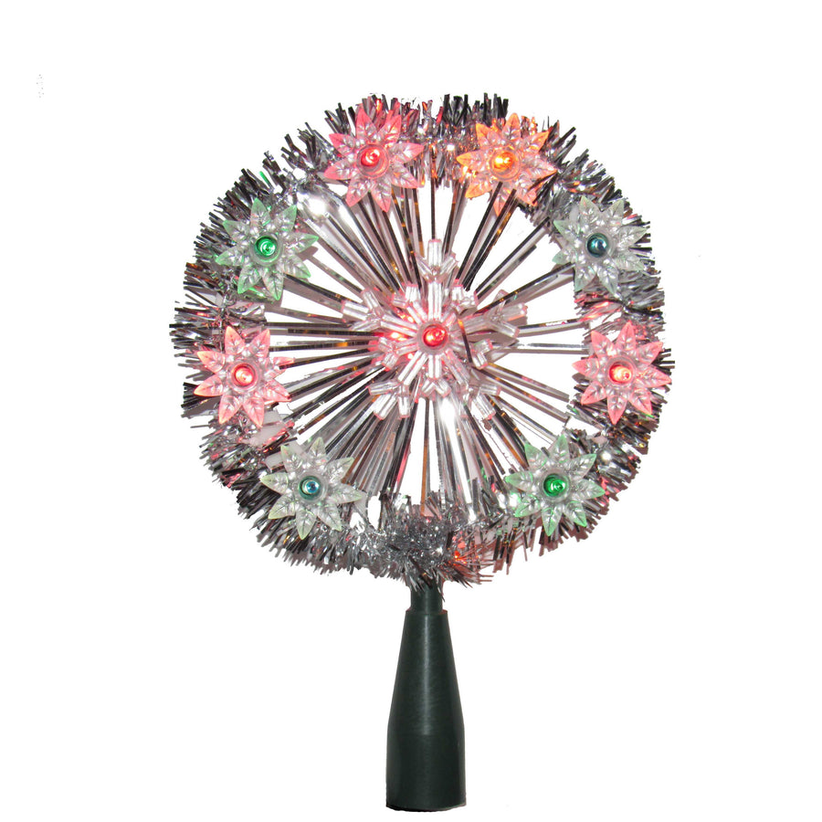 5.5" UL 10L Multicolored Snowflake Treetop