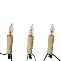 18' UL 10L C7 Flicker Flame Clip-On Connectible Light Set with 24