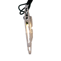 9' UL 10L Warm White LED Snowflake Light Set