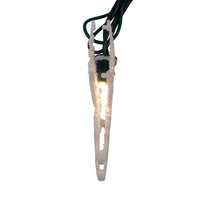 9' UL 10L Warm White LED Snowflake Light Set