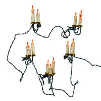 28' UL 15L Triple Candle Clip-On Light Set with 24