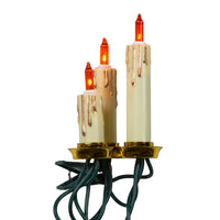 28' UL 15L Triple Candle Clip-On Light Set with 24