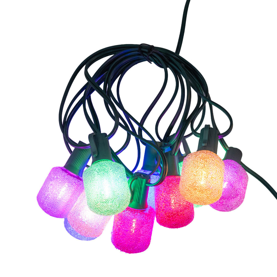 11' UL 10L LED Multicolor Gumdrop Light Set
