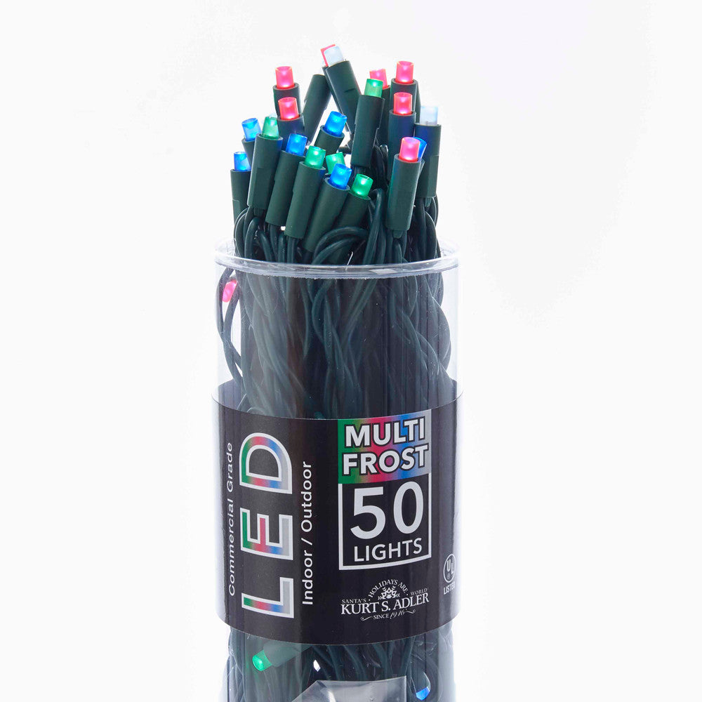 24.5' UL 50L Multicolored Frost 5MM LED Connectible Light Set