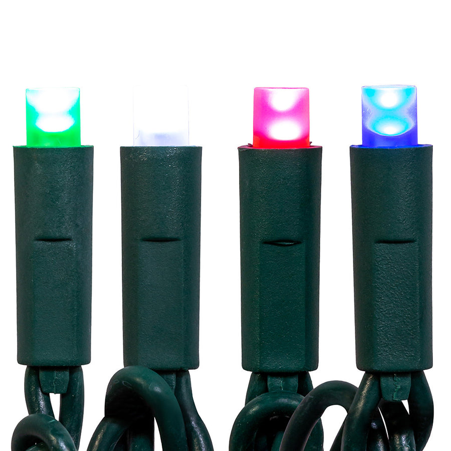 24.5' UL 50L Multicolored Frost 5MM LED Connectible Light Set