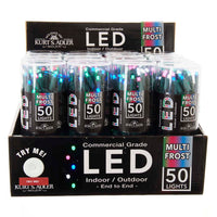 24.5' UL 50L Multicolored Frost 5MM LED Connectible Light Set