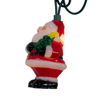 9' UL 10L Clear LED Santa With Christmas Tree Light Set