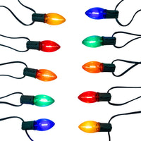 10' 10L Multicolor Translucent Filament LED C9 Light Set