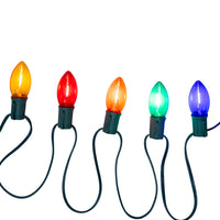 10' 10L Multicolor Translucent Filament LED C9 Light Set