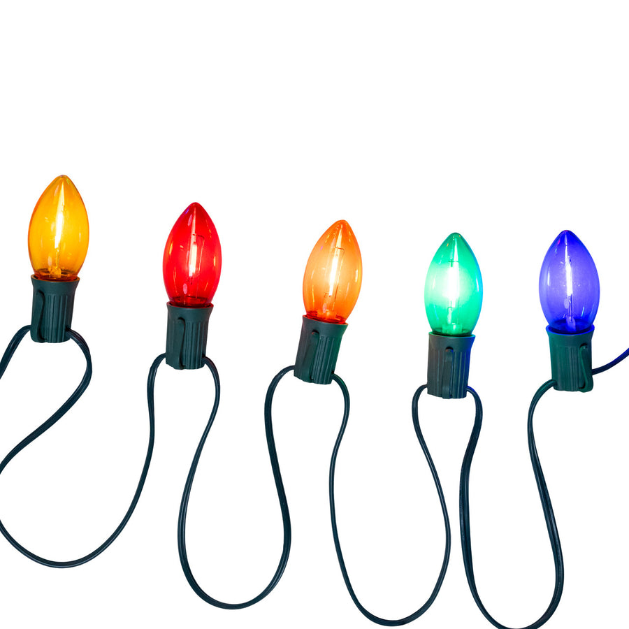10' 10L Multicolor Translucent Filament LED C9 Light Set