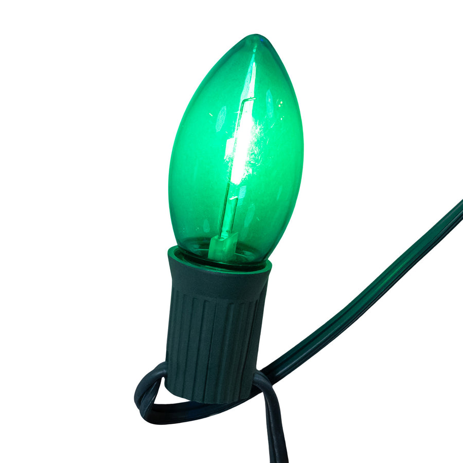 10' 10L Multicolor Translucent Filament LED C9 Light Set