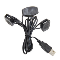 5.6' Black USB Power Extension Cord With 6 Ports