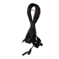 6' USB Power Extension Cord With Black Wire, Adapter & 6 Ports
