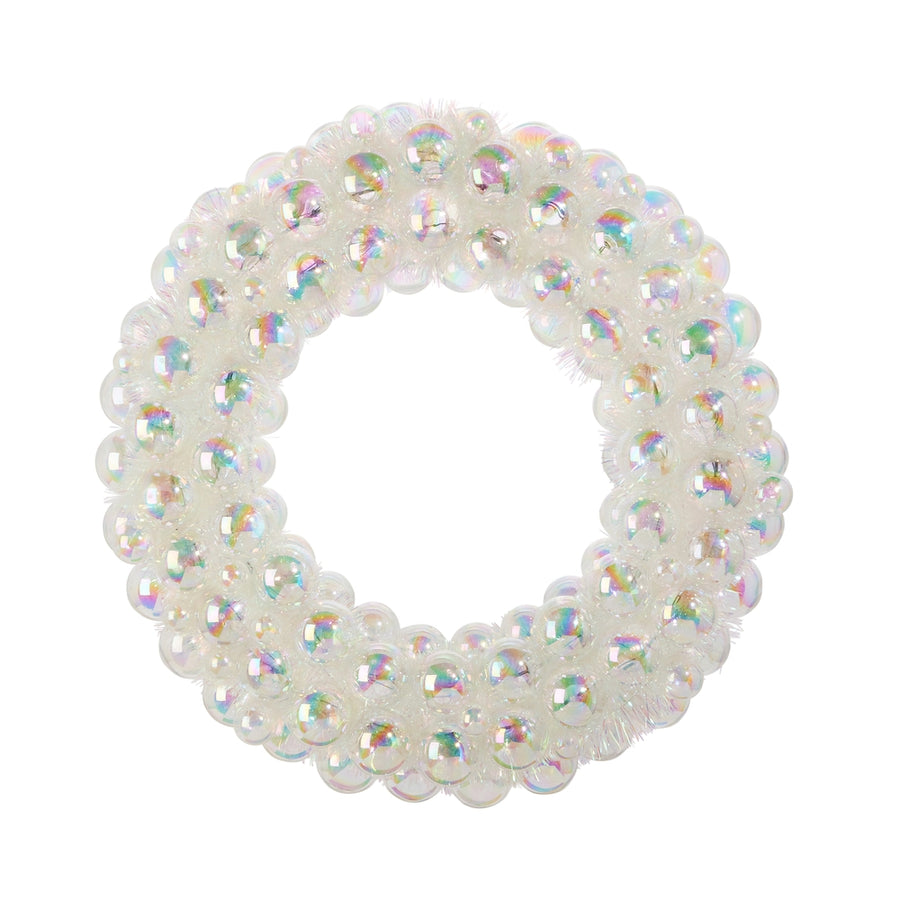 24" Iridescent Ball Ornament Wreath