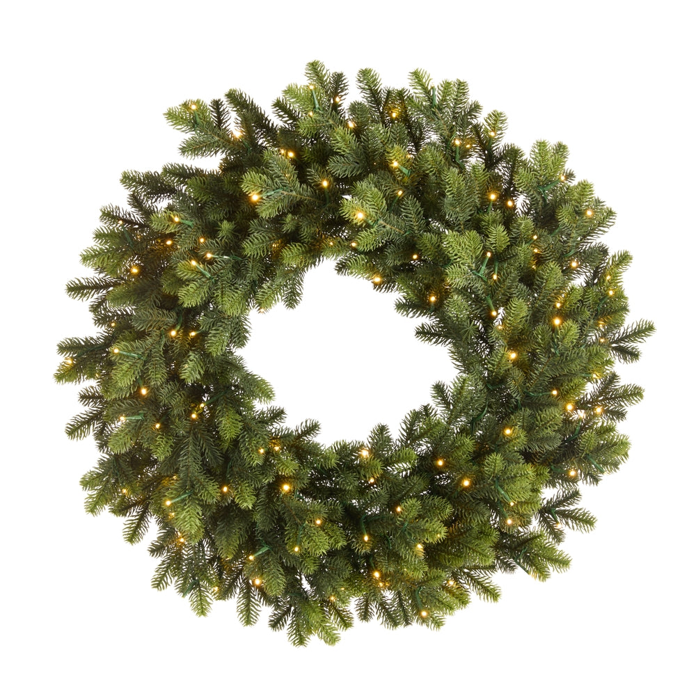 *DC* 28" Pre-Lit Douglas Fir Wreath
