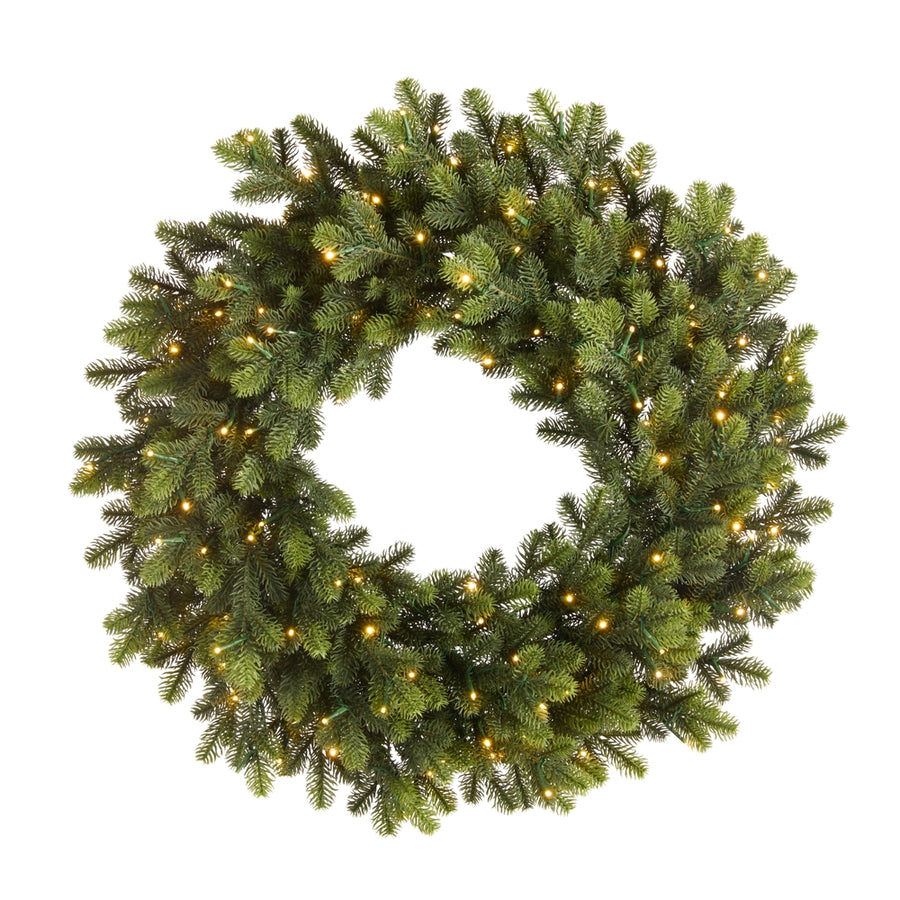 *DC* 28" Pre-Lit Douglas Fir Wreath