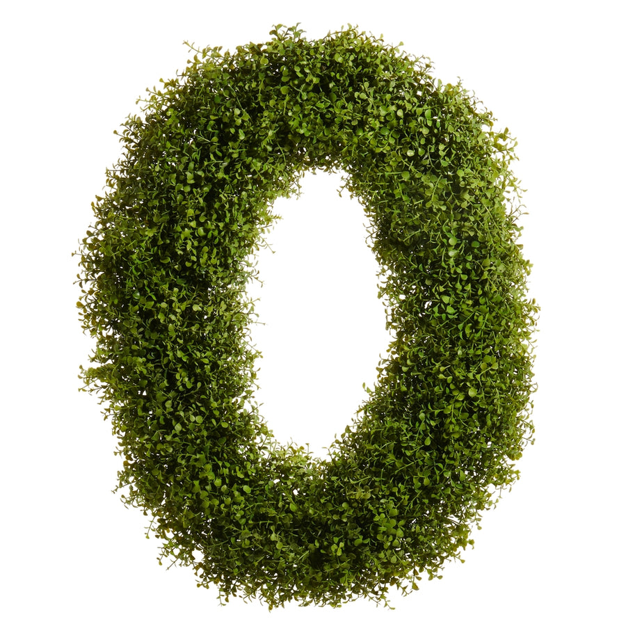 32" Oval Sedum Wreath