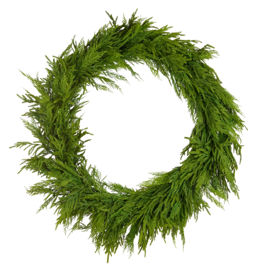 44" Mixed Greenery Wreath