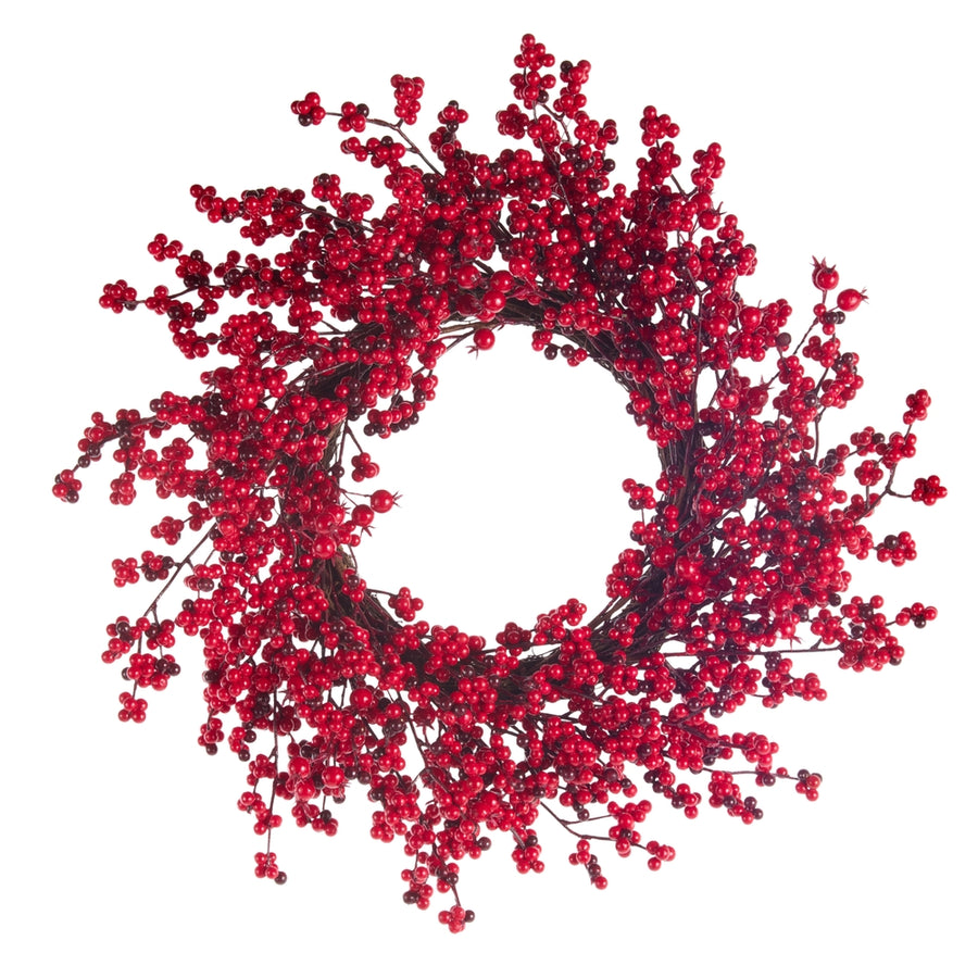 24" Red Berry Wreath