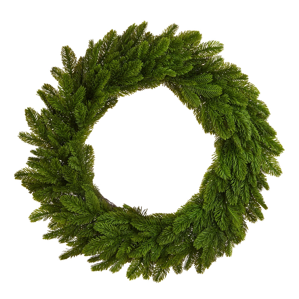 28" Bright Green Cedar Wreath