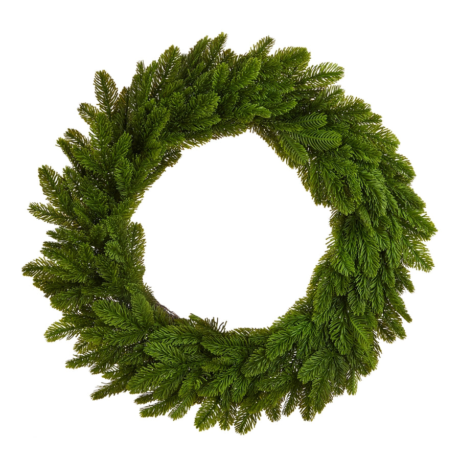 28" Bright Green Cedar Wreath