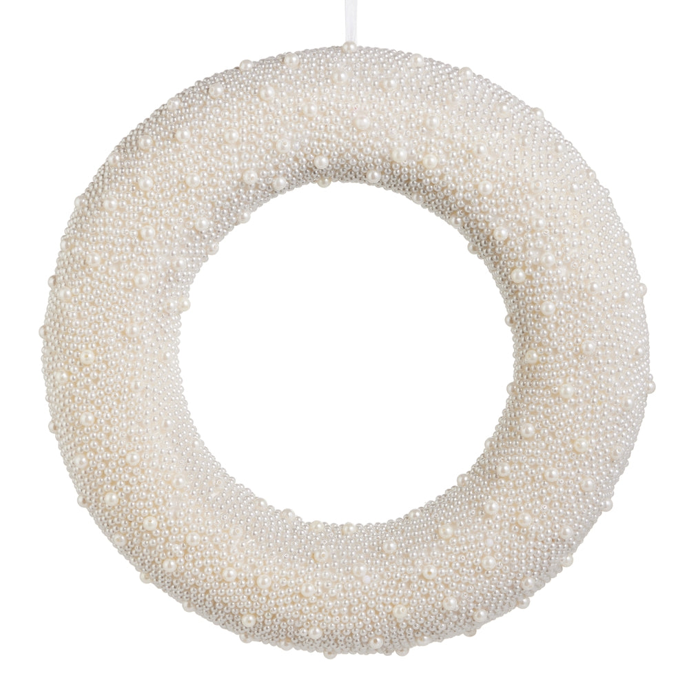 16.5" Mixed Pearl Wreath