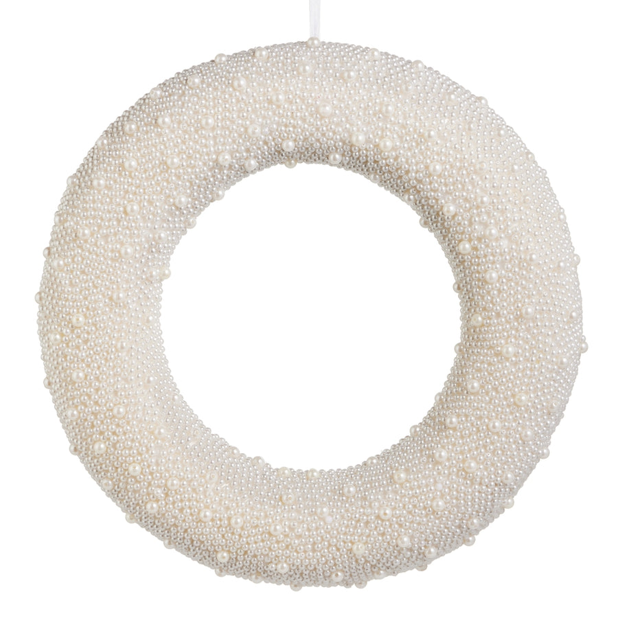 16.5" Mixed Pearl Wreath