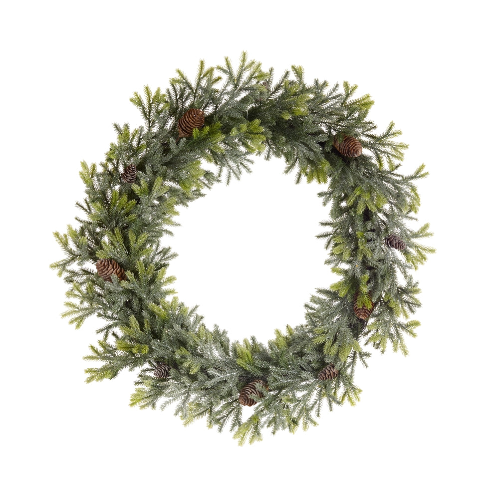 26" Iced Pine Wreath