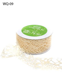 2 Inch Webbed Ribbon with Cut Edge – WQ09 – IVORY