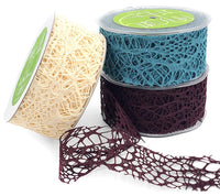 2 Inch Webbed Ribbon with Cut Edge