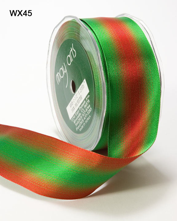 1.5 Inch Ombré Satin Wired Ribbon