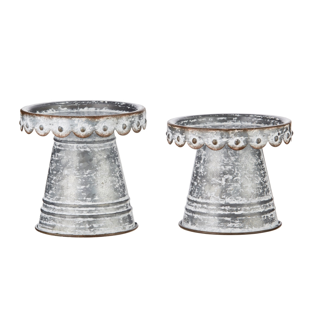5" Scalloped Candle Holders