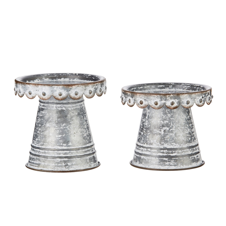 5" Scalloped Candle Holders