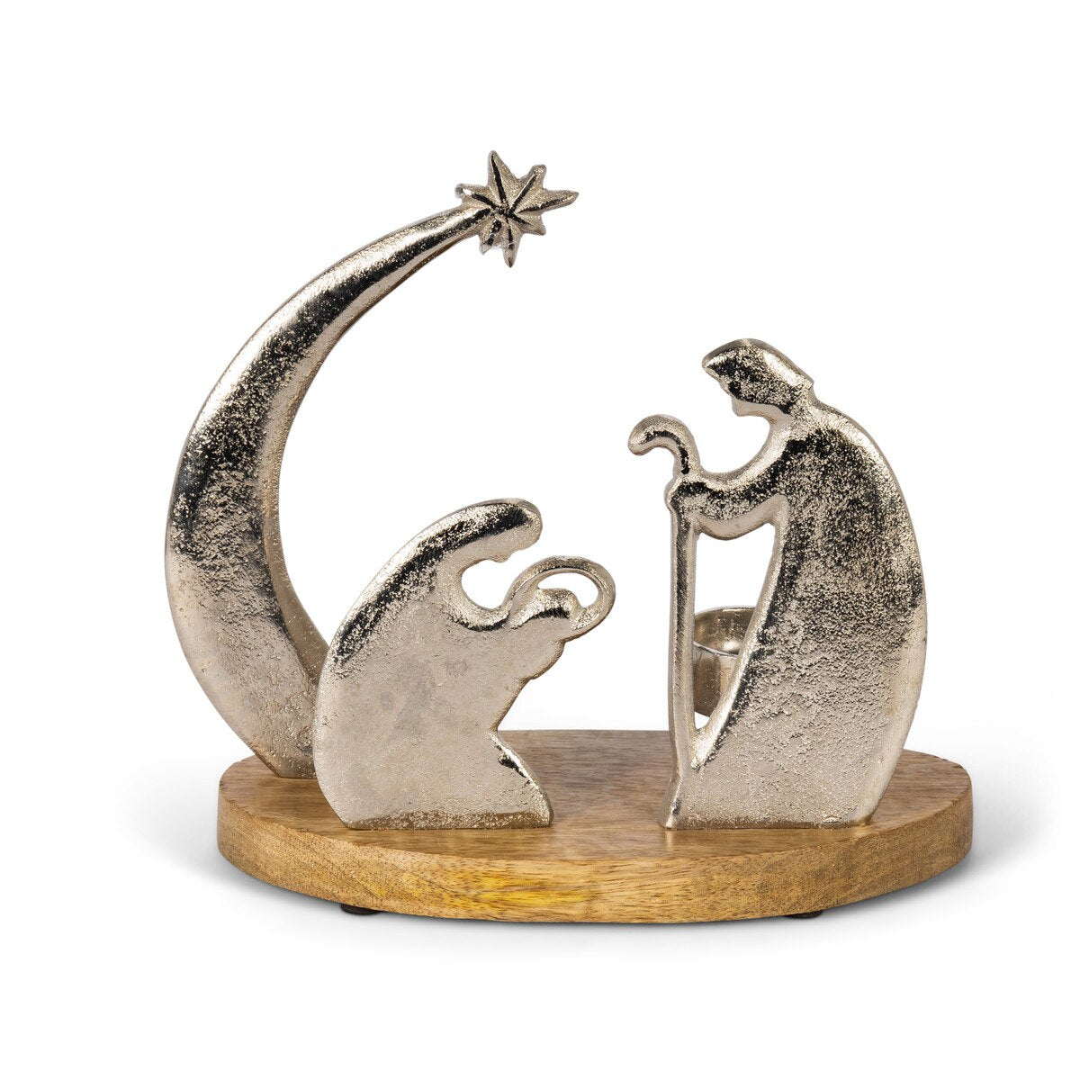 Tabletop Aluminium Nativity Scene, 8.25"L