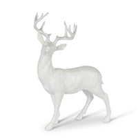 White Polyresin Standing Deer, 19.25